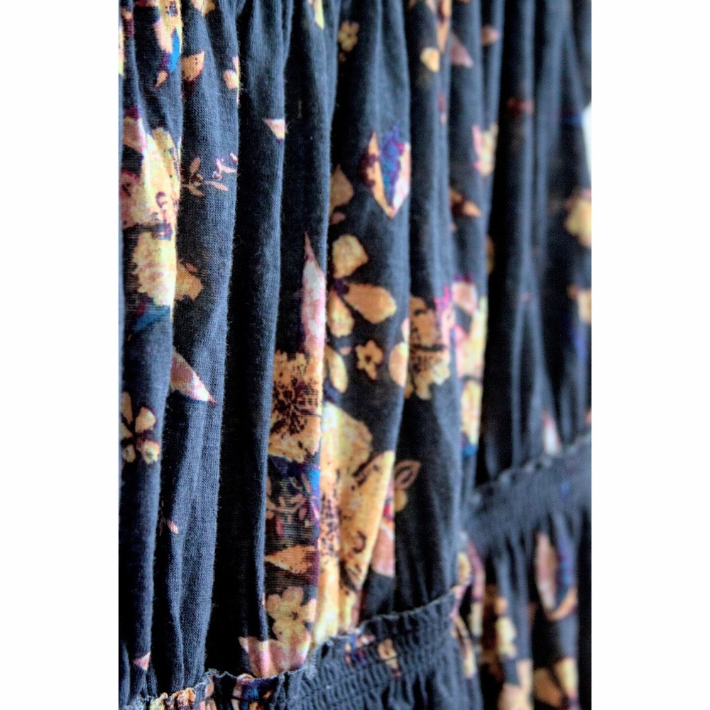 Free People Sam Off the Shoulder Floral Top - Picture 6 of 7